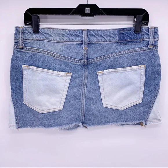 We the Free FP Denim Jean Skirt with Button Fly - Picture 5 of 8